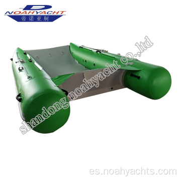 Bote de gato catamarán de alta velocidad inflable